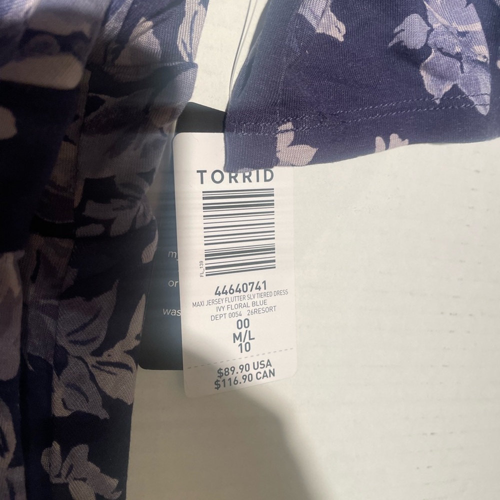 Torrid Flutter Sleeve Maxi Dress Size 00 (Size 10 in Women’s) - Picture 3 of 3